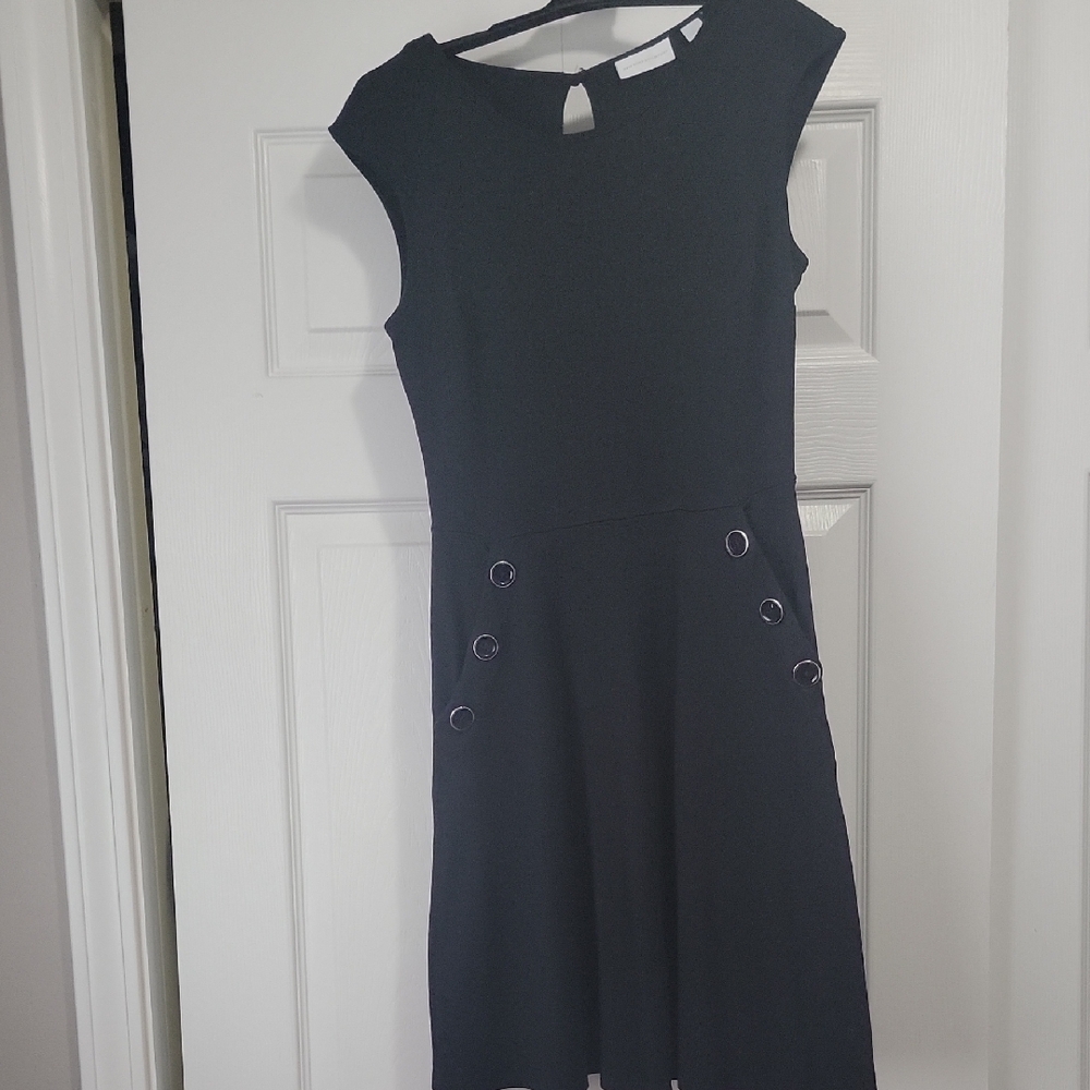 NYC Elegant Black Midi Dress
